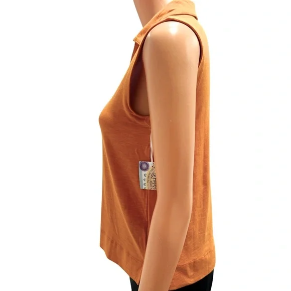 NWOT SIGRID OLSEN V Neck Collared Tank Medium - Picture 4 of 10